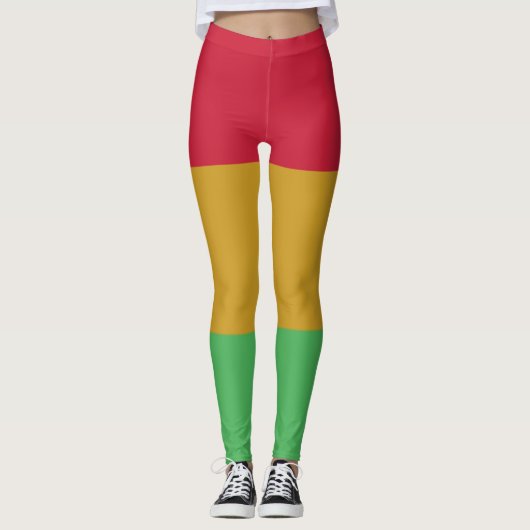 Leggings Couleurs jaune rouge vert Junetten (Devant)