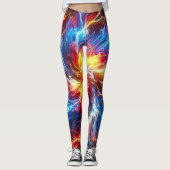 Leggings Couleurs lumineuses électriques (Devant)