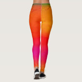 Leggings Couleurs lumineuses texturisées sur des guêtres (Dos)