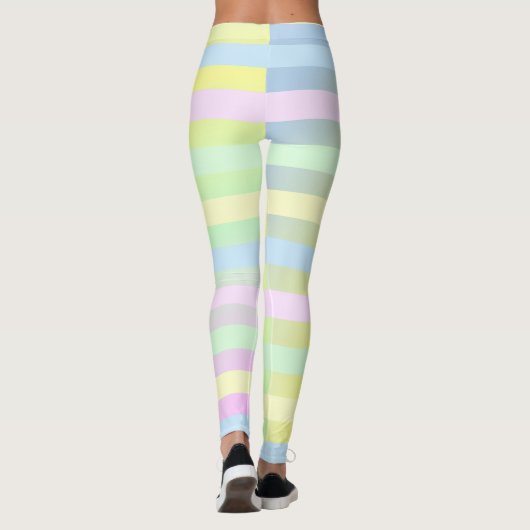 Leggings Couleurs pastel arc-en-ciel (Dos)