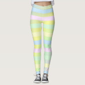 Leggings Couleurs pastel arc-en-ciel (Devant)