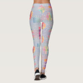 Leggings Couleurs pastel et formes géométriques (Dos)