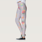 Leggings Couleurs pastel et formes géométriques (Gauche)