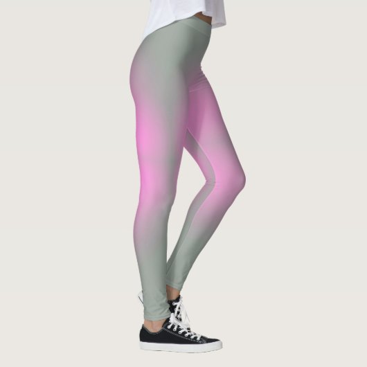 Leggings Couleurs pastel Vibes positives Gris clair rose (Droite)