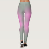 Leggings Couleurs pastel Vibes positives Gris clair rose (Dos)