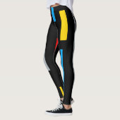 Leggings Couleurs primaires géométriques mondriques lignes  (Gauche)