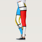 Leggings Couleurs primaires géométriques monodriques lignes (Gauche)