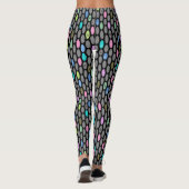 Leggings Couleurs rétro sans couture cercles design pois pa (Dos)