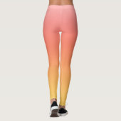 Leggings Couleurs simples - Jaune à Misty Pink ombre (Dos)