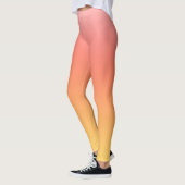 Leggings Couleurs simples - Jaune à Misty Pink ombre (Gauche)
