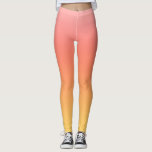 Leggings Couleurs simples - Jaune à Misty Pink ombre<br><div class="desc">dégradé jaune, orange, rouge et rose, </div>