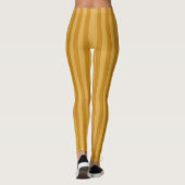 Leggings Couleurs tendance Jaune Brown rayures Modèle Éléga (Dos)
