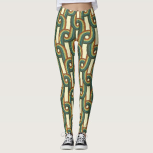 Leggings Couleurs tricotées : motif sans couture dessinée à