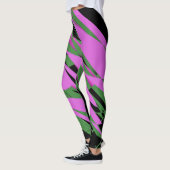 Leggings Couleurs violettes vert noir (Gauche)