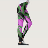 Leggings Couleurs violettes vert noir (Droite)