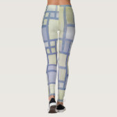 Leggings Couleurs vives Lignes gris | Piet Mondrian | (Dos)