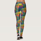 Leggings Couleurs vives Motif Abstrait (Dos)