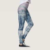 Leggings Country Charm Horses Train Bicycle 1871 Lithograph (Droite)