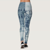 Leggings Country Charm Horses Train Bicycle 1871 Lithograph (Dos)