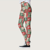 Leggings Country patchwork christmas pattern (Gauche)