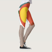 Leggings Coup de soleil Abstrait (Droite)