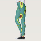 Leggings Coupe Avocado été Vert dégradé Motif (Gauche)