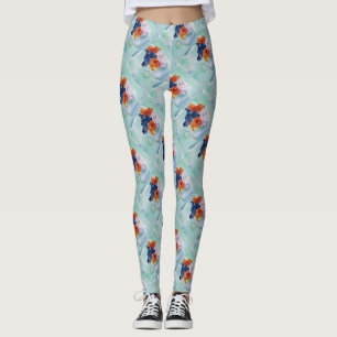 LEGGINGS COUPE DE PANSIERS   LÉGUMES FLORAUX