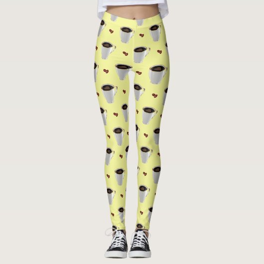 LEGGINGS COUPES ET HARICOTS DE CAFÉ (Devant)