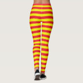 Leggings coupés rouge et jaune (Dos)