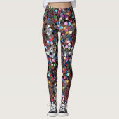 Leggings Coupures multicolores Burning Man (Devant)