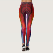 Leggings "Courants chromatiques" Abstrait contemporain (Dos)