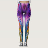 Leggings "Courants chromatiques" Abstrait contemporain (Devant)