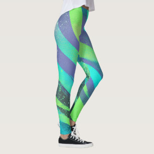 Leggings Courants de couleurs dans la lumière néonatale