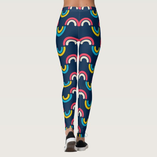 Leggings Courbe arc-en-ciel (Dos)