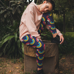 Leggings Courbe arc-en-ciel