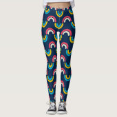 Leggings Courbe arc-en-ciel (Devant)