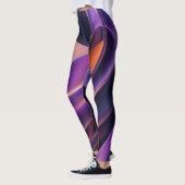 Leggings Courbes Abstraites (Gauche)