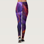 Leggings Courbes Abstraites (Dos)