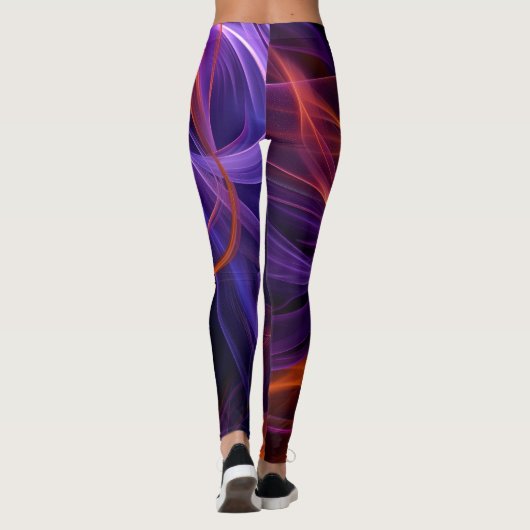 Leggings Courbes Abstraites (Dos)