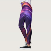 Leggings Courbes Abstraites (Gauche)