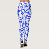 Leggings Courbes bleues (Dos)