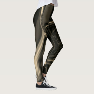 Leggings Courbes Brown et ondulation en image brun foncé