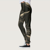 Leggings Courbes Brown et ondulation en image brun foncé (Gauche)