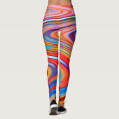 Leggings Courbes cosmiques (Dos)