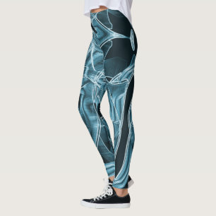 Leggings Courbes de chevauchement comme ruban, relief de né