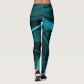 Leggings Courbes en bleu turquoise foncé, ciel profond ou c (Dos)