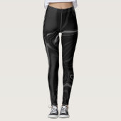 Leggings Courbes foncées et ondulation en gris foncé ? (Devant)