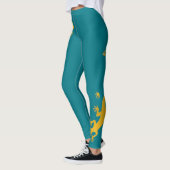 Leggings Courir Gecko or + votre backgr. & idées (Gauche)