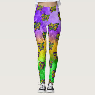 Leggings Couronne festive de SlipperyJoe thème Mardi Gras r