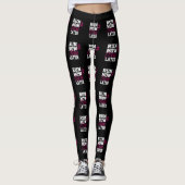 Leggings Course drôle et unique maintenant, vin plus tard, (Devant)
